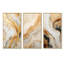 Or et blanc rivière de marbre - ensemble de 3 décorations murales en marbre abstrait-1463715187-1463715199