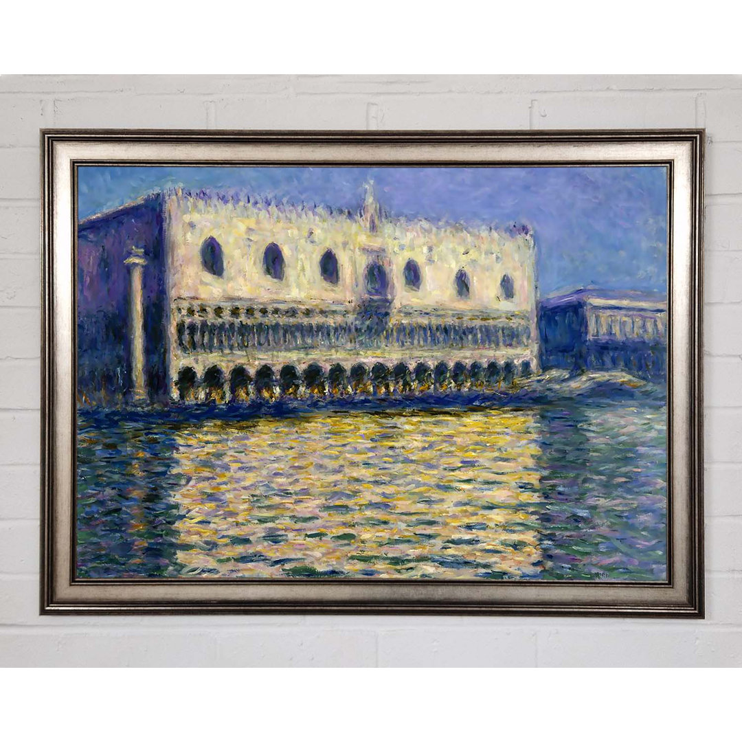 Gerahmtes Leinwandbild The Doges Palace von Monet