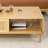 Japanese-style solid wood coffee table