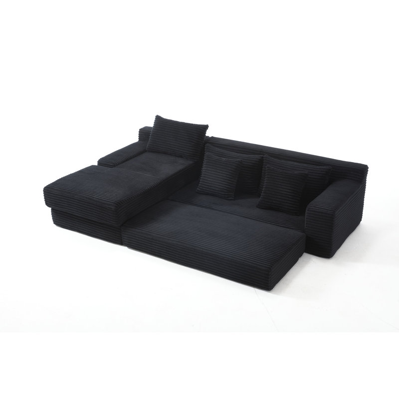Premium Modular Sectional, Comfortable Fabric Modern L-shaped Sofa For Home