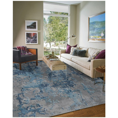 Dakston Hand-Knotted Wool Sea Beige Area Rug