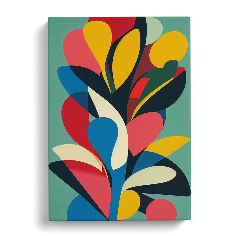 Art Flowers Abstract No.4 - Wrapped Canvas, 50cm H x 35cm W x 3cm D