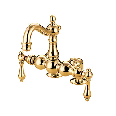 Hot Springs Double Handle Deck Mounted Clawfoot Tub Faucet