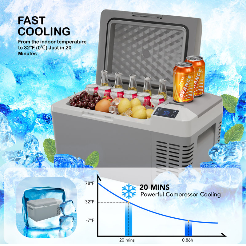 Gaomon 23'' W Freestanding 0.7 Cubic Feet Outdoor Rated Beverage Cooler