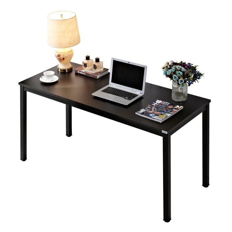 Rockett Metal Base Writing Desk, 29.5" H x 63" W x 23.6" D, Black/Black