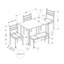 Ensemble repas, 5 pièces, ensemble rectangulaire 40 po-708308082-708308083-708308077