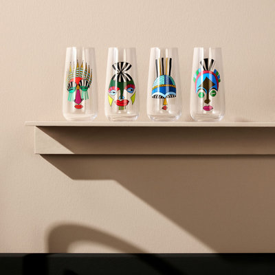 Mirage 17oz. Crystal Drinking Glass Set