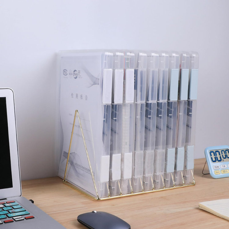 6 Pcs Clear A4 File Portable Project Case, Plastic Storage Box For 8.5" X 11" Letter Paper, Scrapbook Paper Storage Boxes Documents Magazines Holder With Buckle