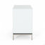 2 Drawer Bedside Table, White, Elegant