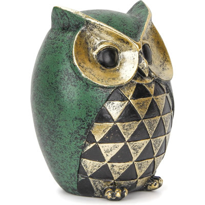 Owl Statue for Home Decor Accents,Owl Decor for Modern Bathroom Bookshelf Bedroom Mantle Living Room Home Office TV Stand Shelf Boho Decorations,Retro Decor Small Bird Items Gift for Women