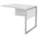 Maysey 4 L-Shaped Writing Desk Office Set with Power Outlet