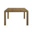 Table de salle à manger carrée 1pc avec rallonge 18 "