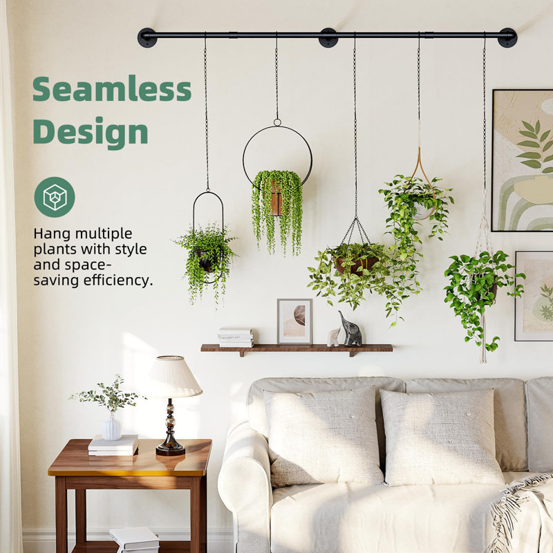 Cintres pour plantes d'intérieur avec 6 chaînes suspendues pour plantes d'intérieur suspendues