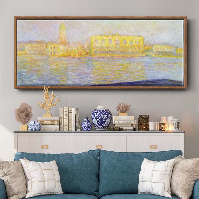Monet - Framed Canvas, 20" H x 50" W