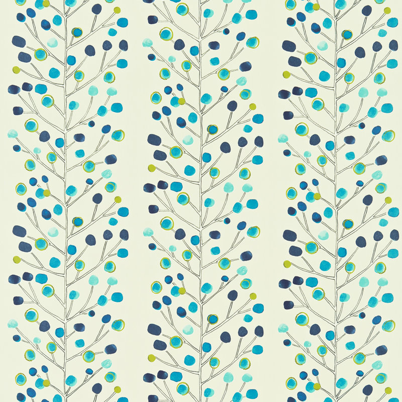 Tree, Peacock/Powder Blue