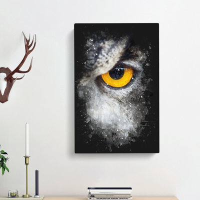 Eye of an Owl - Wrapped Canvas