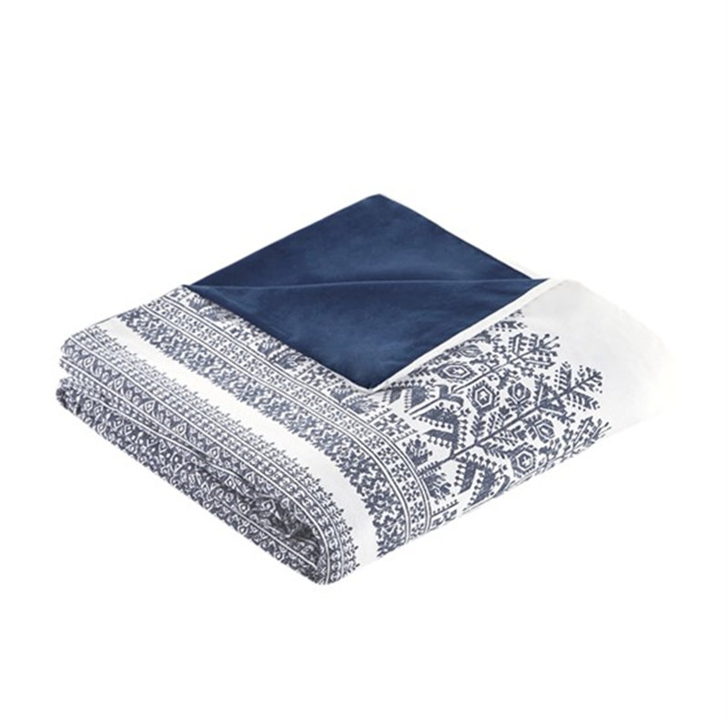 Ensemble de housse de couette en coton luxueux avec un capitonnage exquis en chenille, offrant un confort et un style inégalés.