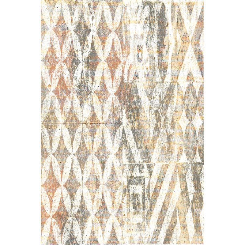 Luxurious Woven Carpet 5.2 x 7.5 ft, 100% Polyester, 0.4 in Pile Height | Antibacterial, Non-Slip PVC Dot Underside, Machine Washable | Elegant 3D Digital Print Design, Perfect for Living Room & Bedroom Décor