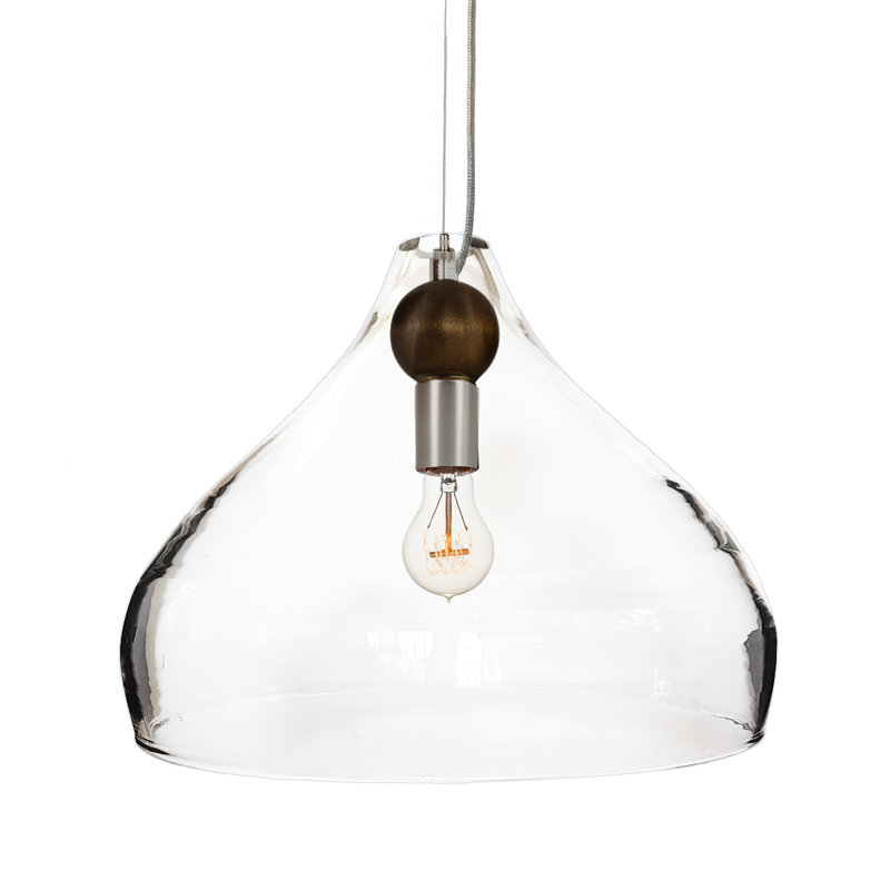 Luminaire suspendu conique à 1 lumière Earth, Ampoule DEL