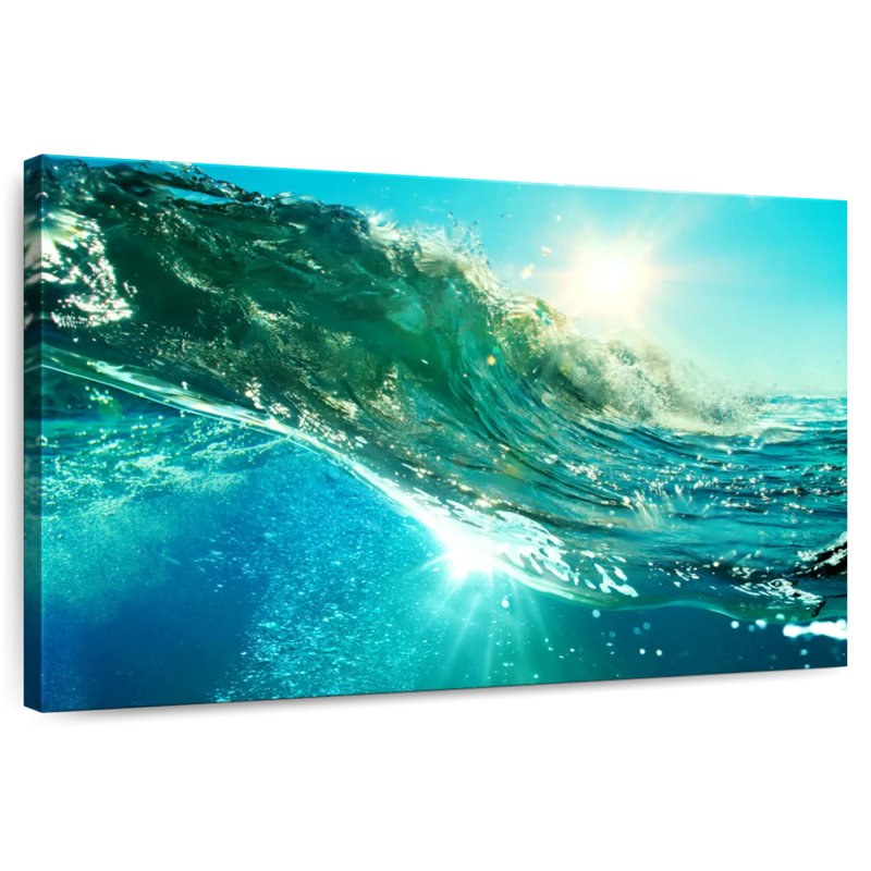 Gillard Sunlit Ocean Wave, H 8 po x l 12 po