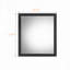 Miroir Wave avec finition noyer et noir
