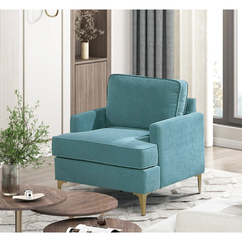 Chaise avec accoudoirs et dossier réversible en contreplaqué et paon avec pieds en métal doré pour le salon, Paon