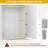 Balconera 43-QT Pull-Out Trash Can With Lid Single Bins Sliding Under Mount Kitchen Pullout Waste Container Trash Can
