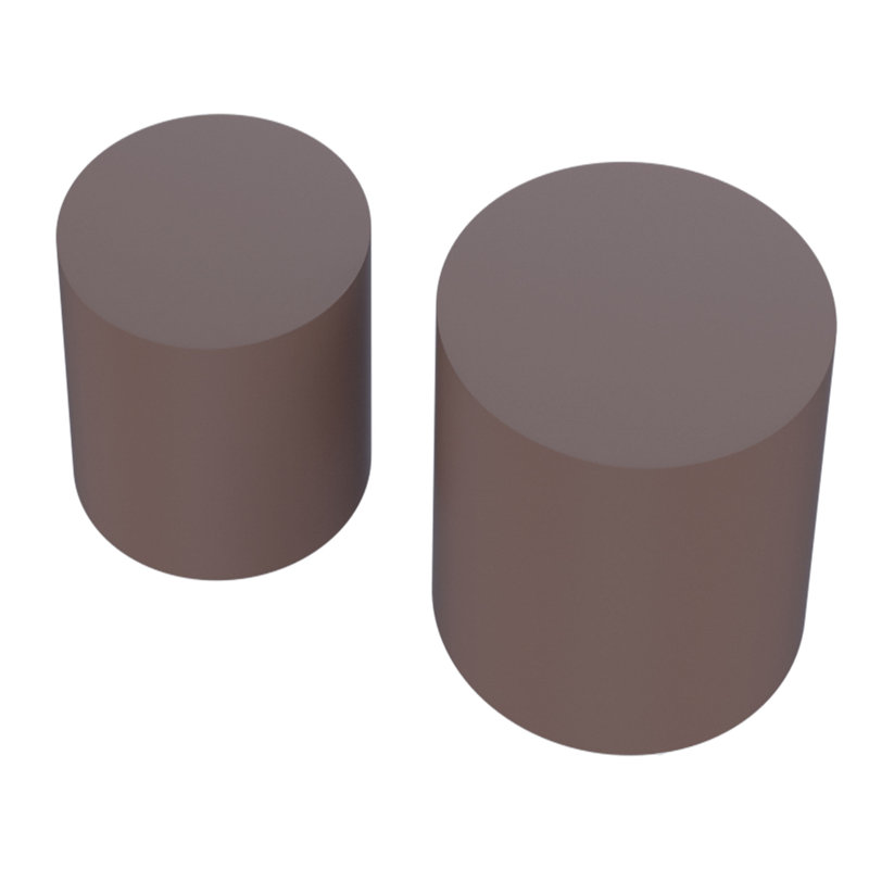 Weitzman Faux Wood Round Nesting Side Tables