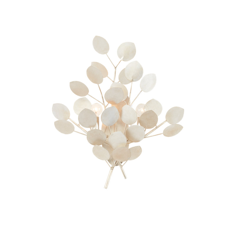 Lunaria 2 - Light Armed Sconce, Contemporary Gold Leaf