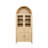 72" Arched Silhouette Storage Cabinet, Timeless Dome Top Display Shelving With 5+ Tier Compartments (Available In Walnut, Oak & Noir)-375854450