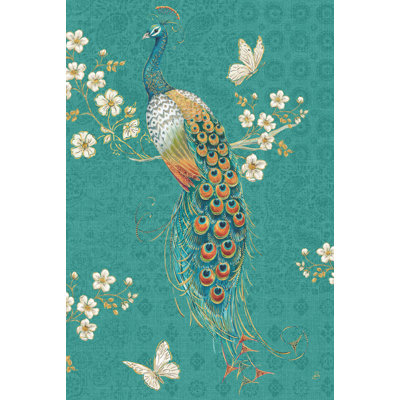 Ornate Peacock XD - Wrapped Canvas Print