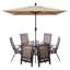 Parasol de marché rectangulaire 6 pi 6 po x 10 pi Monek-1552689578
