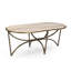 Furniture Classics Beale Gold Iron Marble Inlay Coffee Table