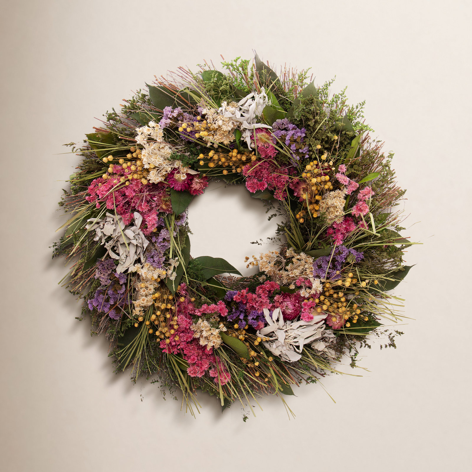19" Handcrafted Sage Wreath