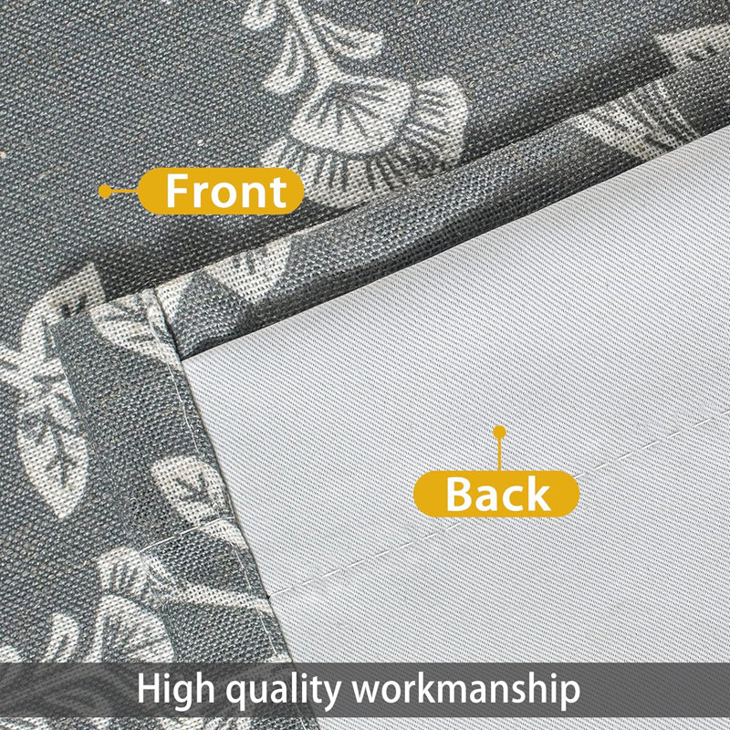 Twyla Floral Tailored Window Valance, Gray/Beige, 52'' W x 18'' L, Floral