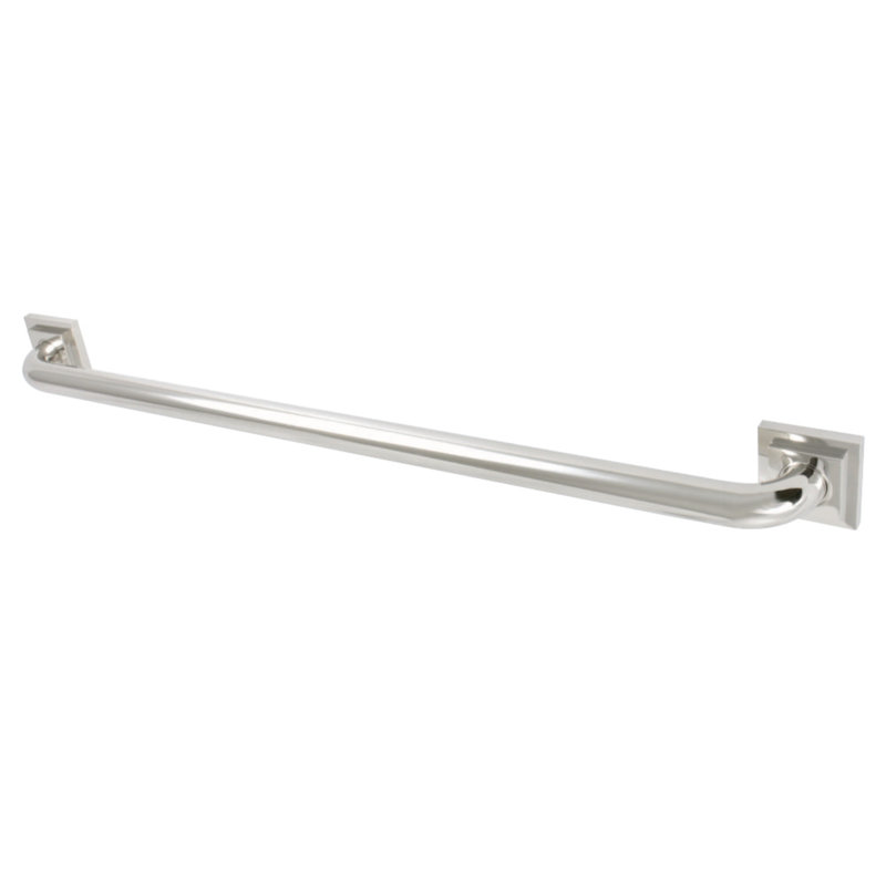Kingston Brass Claremont 1-1/4 Inch O.D Grab Bar, 30" W, Polished Nickel