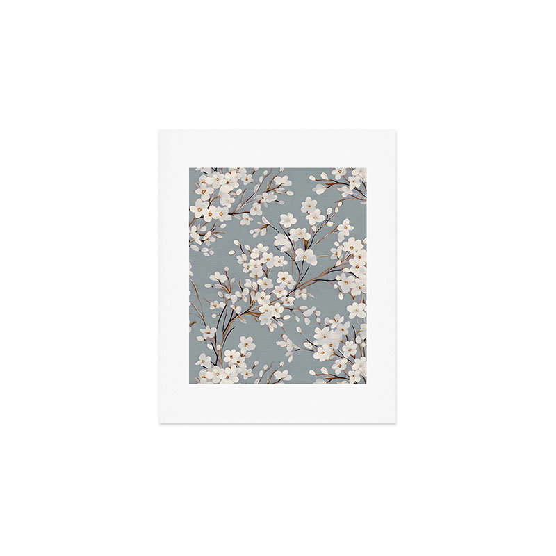 Reproduction d'art de fleurs de cerisier Emanuela Carratoni - sans cadre, H 10 po x l 8 po