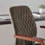 Annitra Luxury Wood and Faux Leather Executive Office Chair - Modern Design Home Office