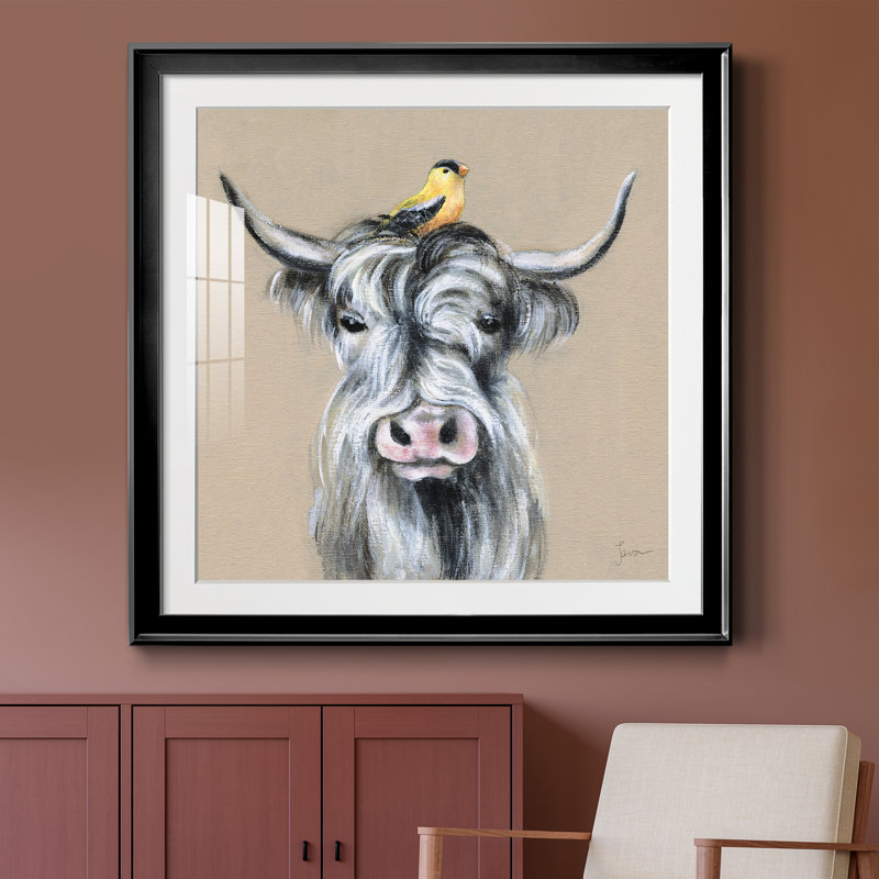 Nature ludique 4 - Peinture avec cadre, Toile avec cadre noir, H 30,5 po x l 30,5 po x P 1,5 po