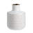 Accent Round White/Gold Vase