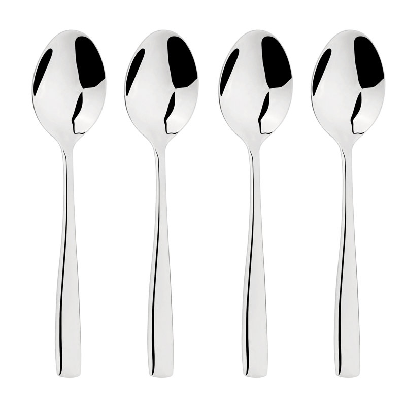 Cutlery Sets Stainless Steel 18/8 Dessert Spoon 4pc Set Catering Simplicity