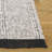 Manhattan 676 Hand Woven Wool/Cotton Striped Rug in Ivory/Black-1150812729