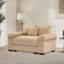 Fauteuil surdimensionné en velours côtelé avec repose-pieds -1516888307
