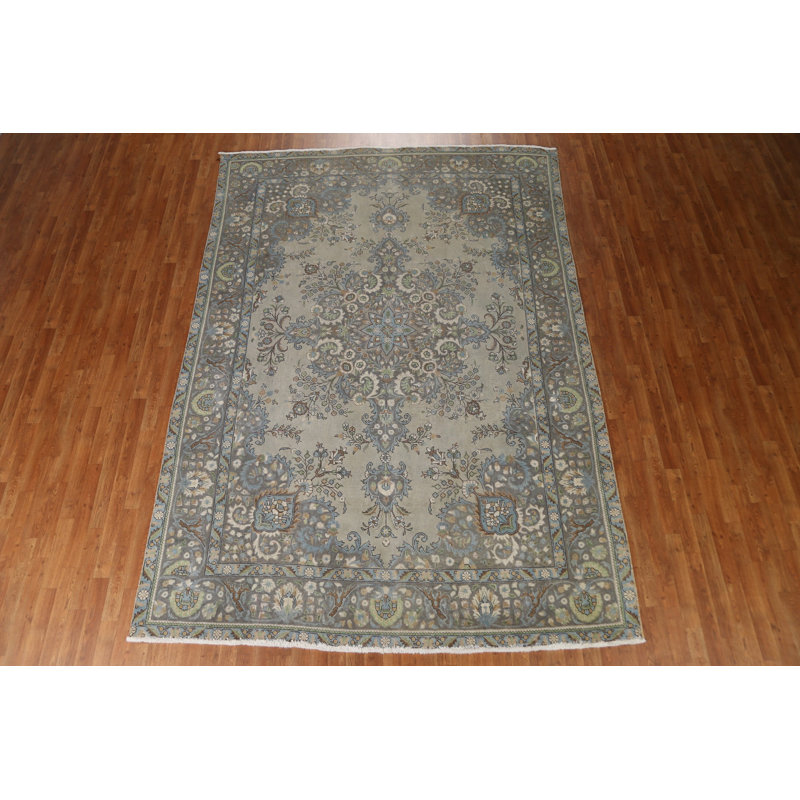 One-of-a-Kind 7'11" X 11'1" 1960s Wool Area Rug in