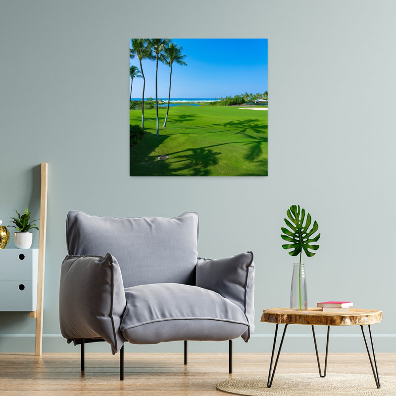 18th Fairway Of Hualalai Golf Course Four Seasons Hawaii USA by Alvis Upitis - Wrapped Canvas Print, 60.96 cm H x 60.96 cm W