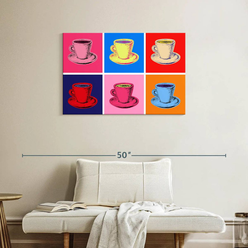 Tasses à café colorées Yarlin, H 24 po x l 36 po