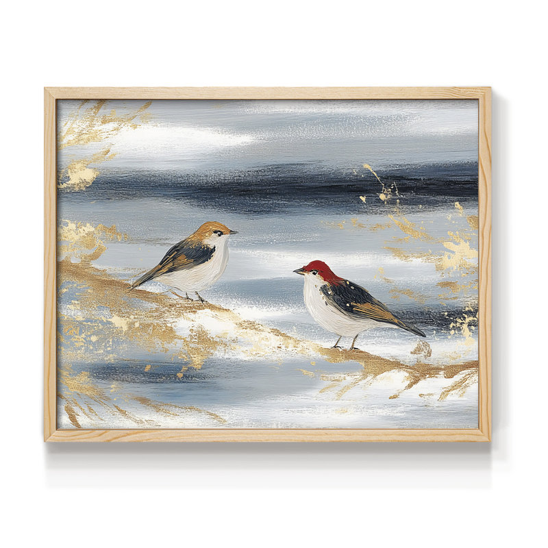 Chirstmas Art-CCLXVI -Framed Print - Restickable, Naturel, H 16 po x l 20 po