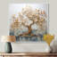 Arbre doré dans un lac au début du printemps I - décoration murale arbre-816441211-816441214