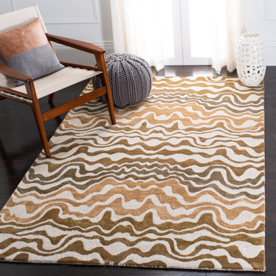 Candelo Hand Tufted Wool Pile Abstract Rug