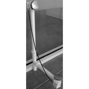 Drain de baignoire TOTO, tubulaire blanc chromé, Plaqué chrome